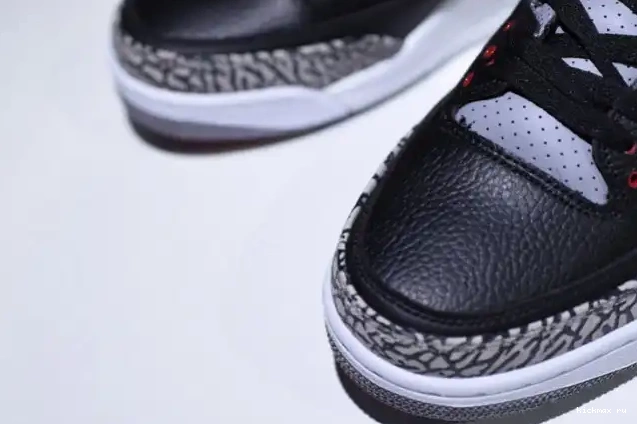 Rep Kickmax Black Air 854262-001 Jordan Cement 3 0323